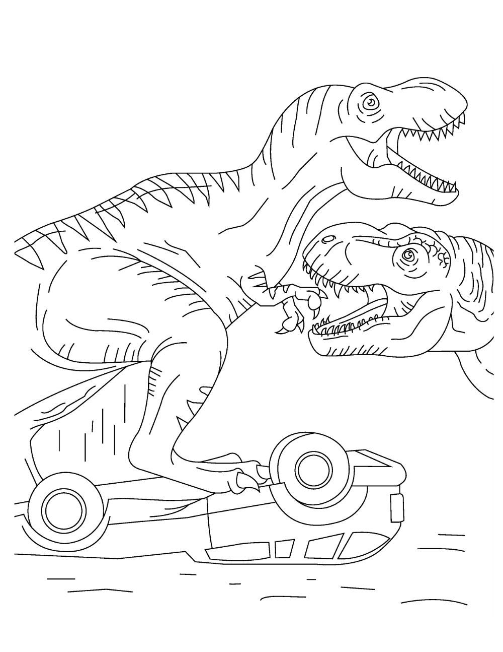 Dibujos Para Colorear De Dinosaurios De Jurassic World Hojas Para