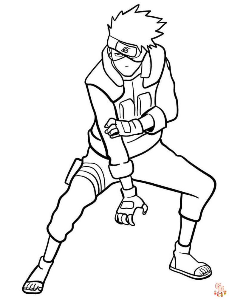 Color Your World With Kakashi Coloring Pages Feuilles Imprimables The