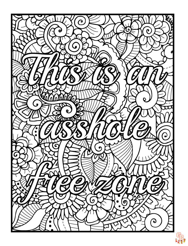 New Swear Word Coloring Book for Adults: Adult Cuss & Color 2. Swear Words  Cuss Words and Foul Word Coloring for Adults Digital Download 
