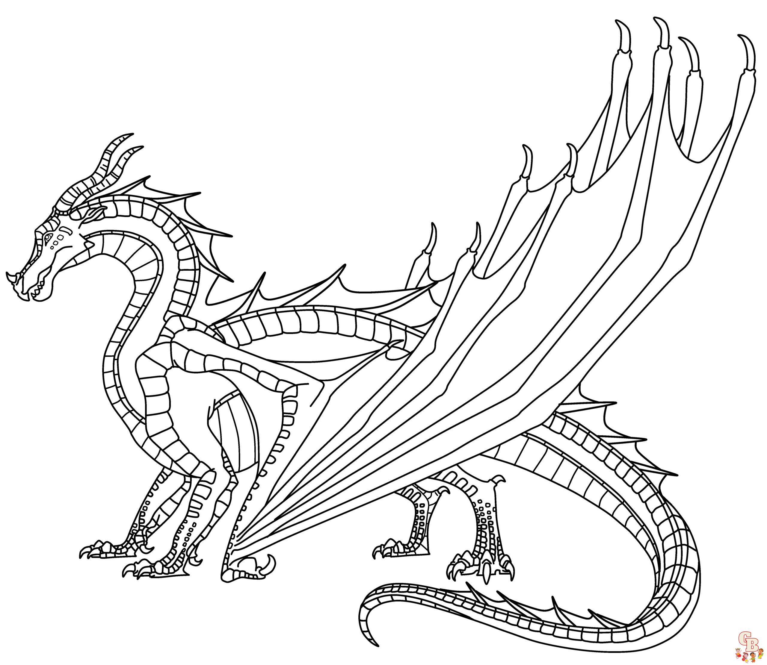 Wings Of Fire Coloring Pages Printable Free No Downloading