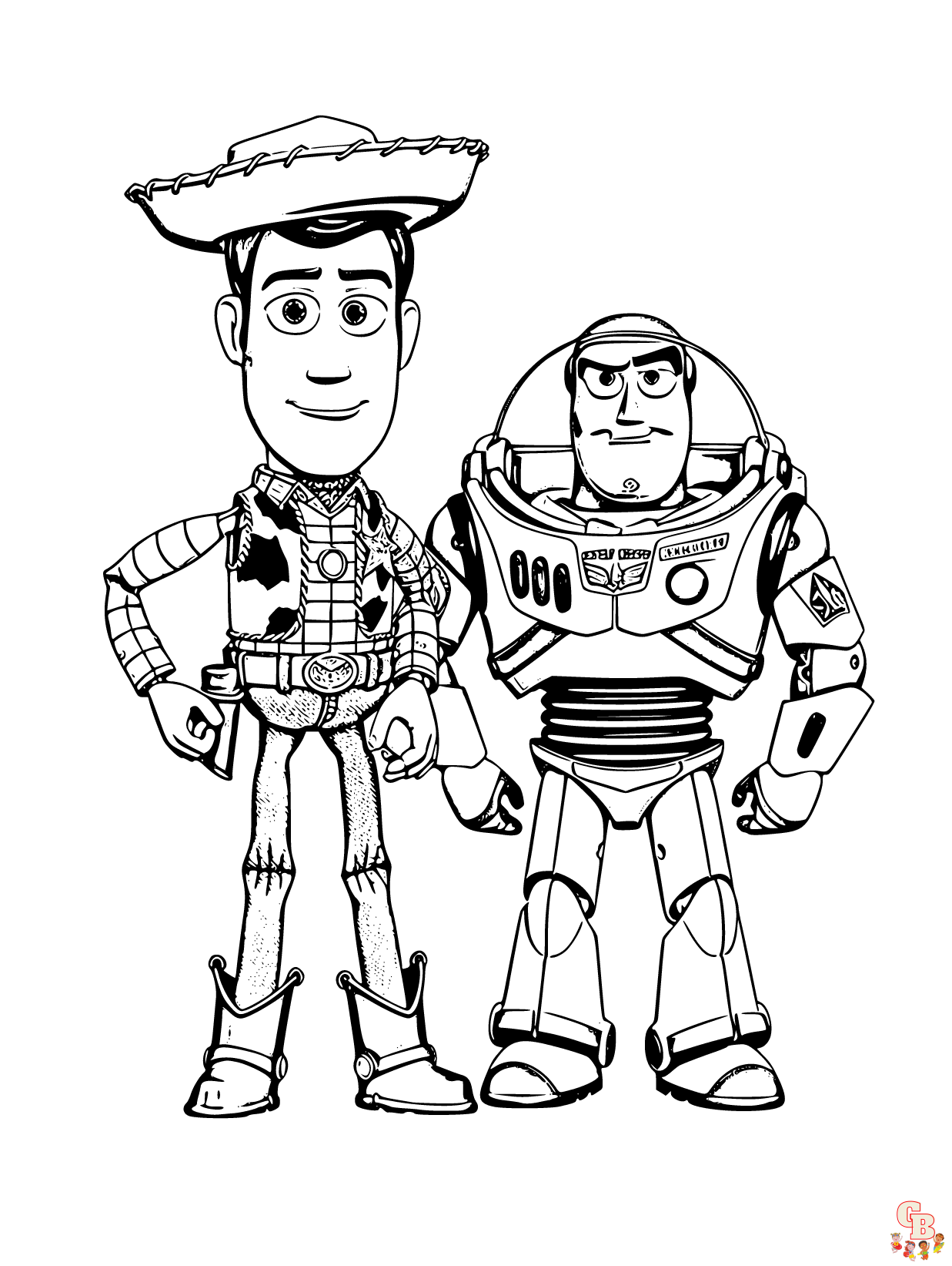 toy story gang coloring page