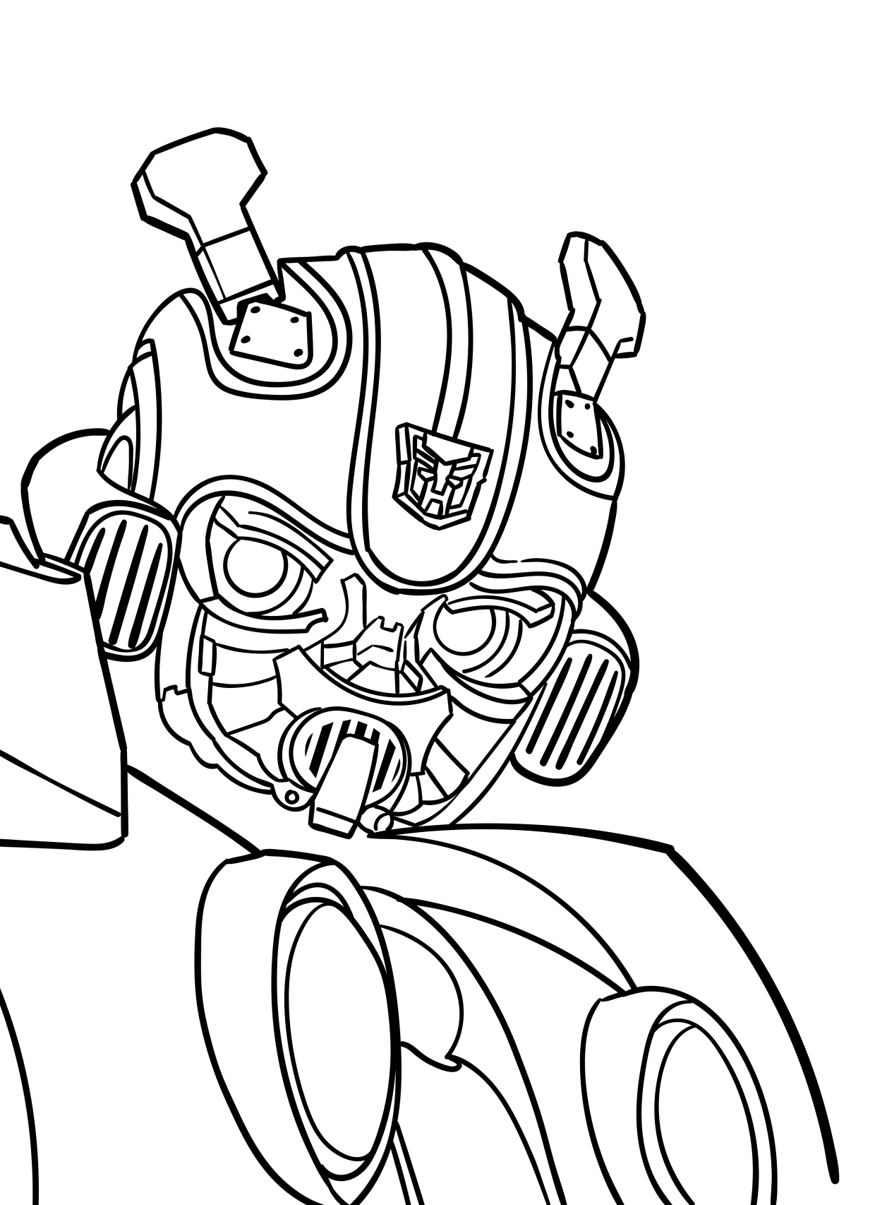 La Transformers Dibujos Para Colorear Para Ni Os Gbcoloring