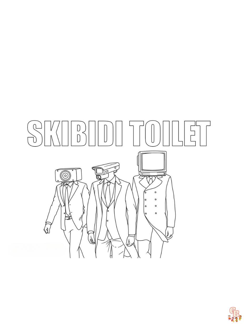Explorez le plaisir et la créativité avec les pages de coloriage des toilettes  Skibidi