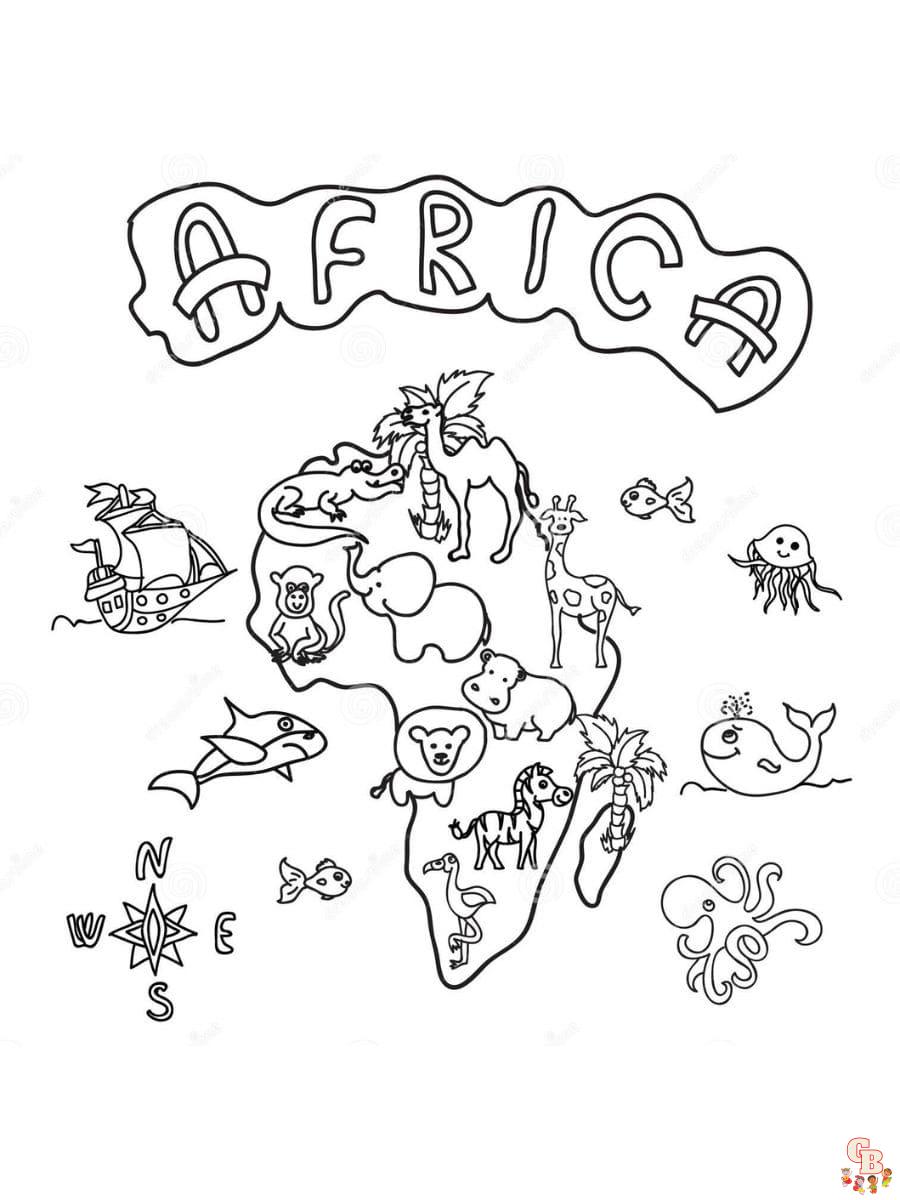 Красивая раскраска. Африка купить в Интернет-магазине Кенгуру