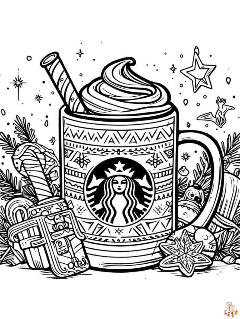 Free Printable Starbucks Coloring Pages GBcoloring