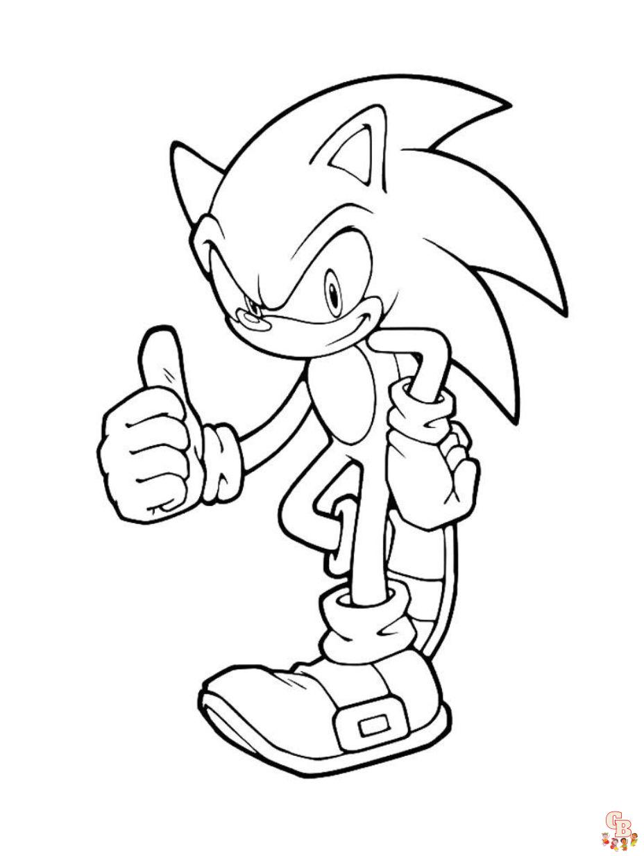 Metal Sonic Coloring Pages Free Printable