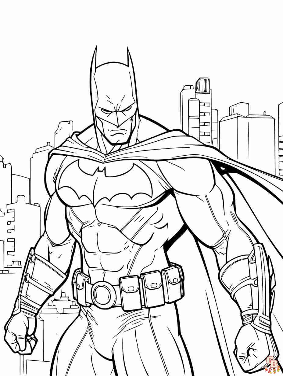 Free Printable Batman Coloring Pages for Kids - GBcoloring