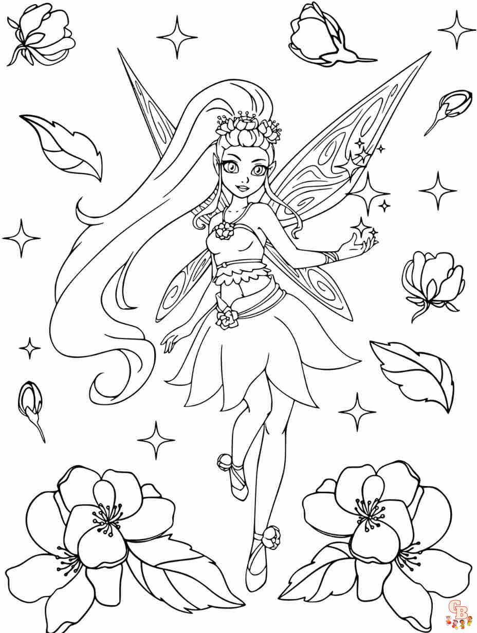 Fairy Coloring Pages - Free Printable Sheets
