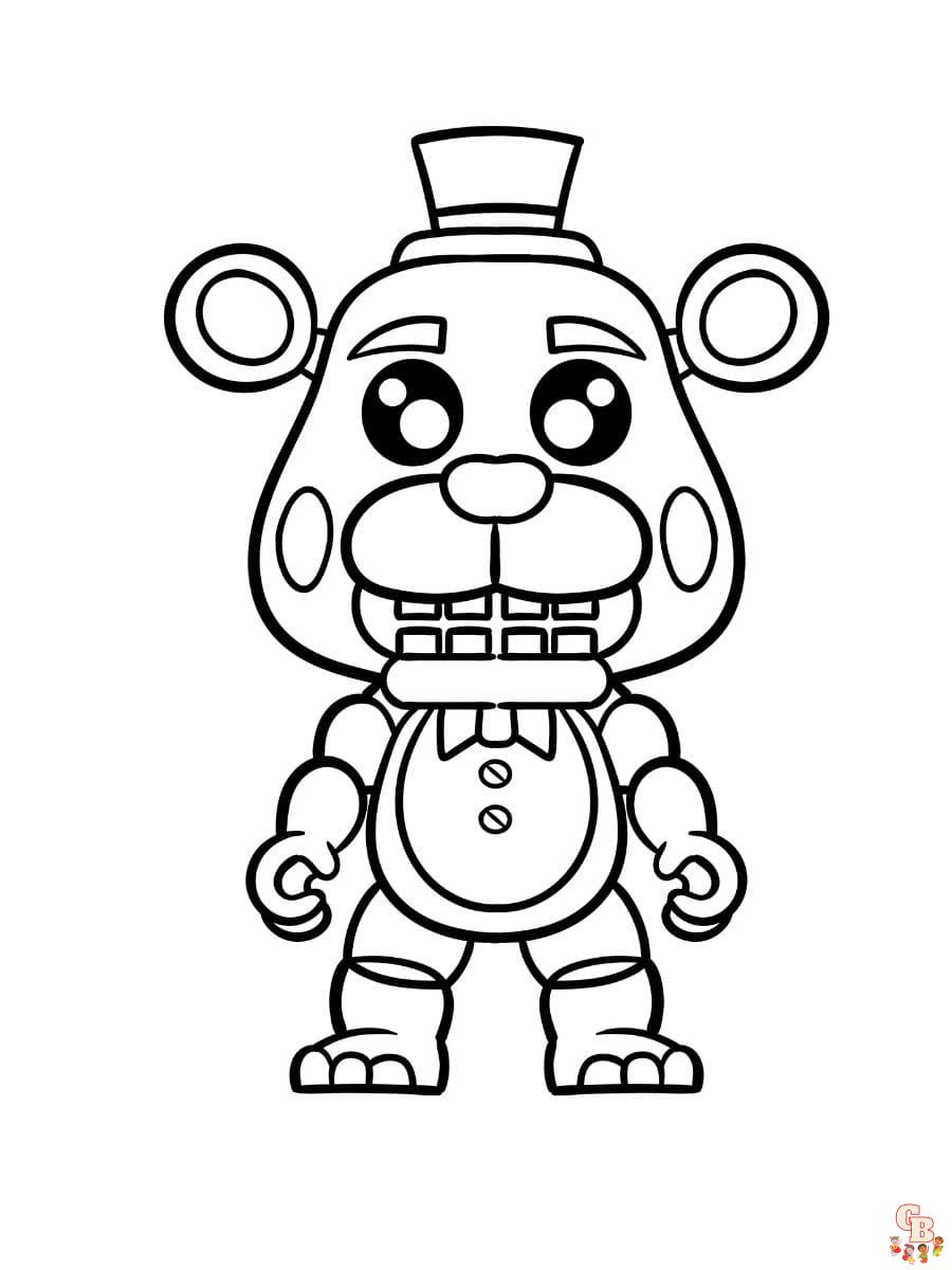Páginas para colorir de Freddy para impressão grátis para crianças