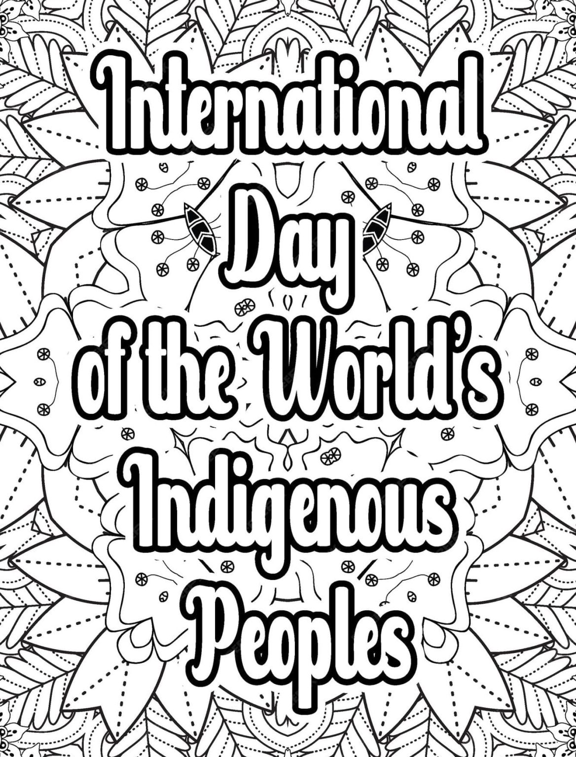 Printable Indigenous Peoples Day Coloring Pages Free