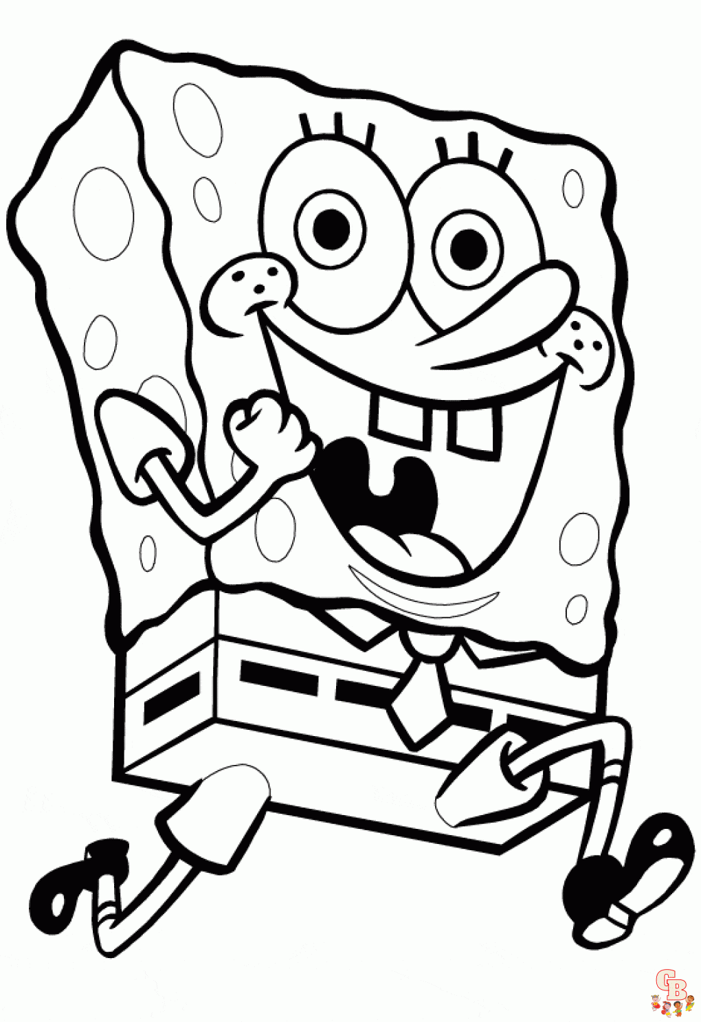Spongebob раскраски распечатать для детей 14