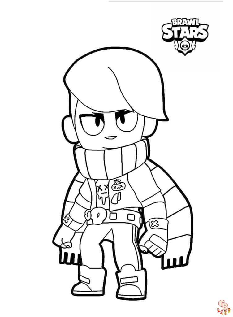 Brawl Stars coloring pages for kids 4