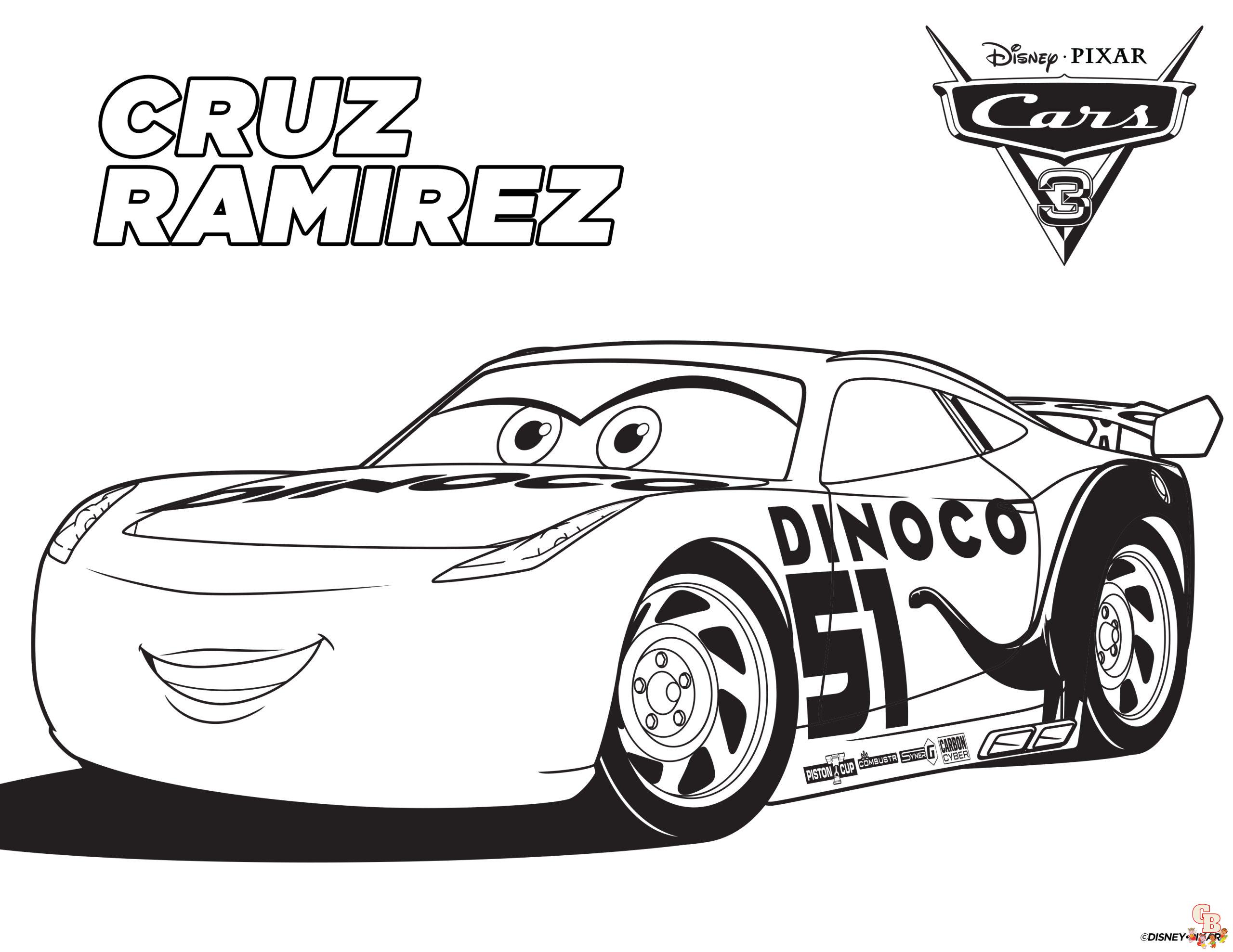 Disney Cars Coloring Pages for Kids   Free Printable Sheets