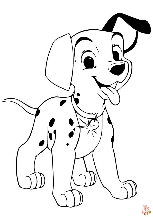 Dogs coloring pages to print 3