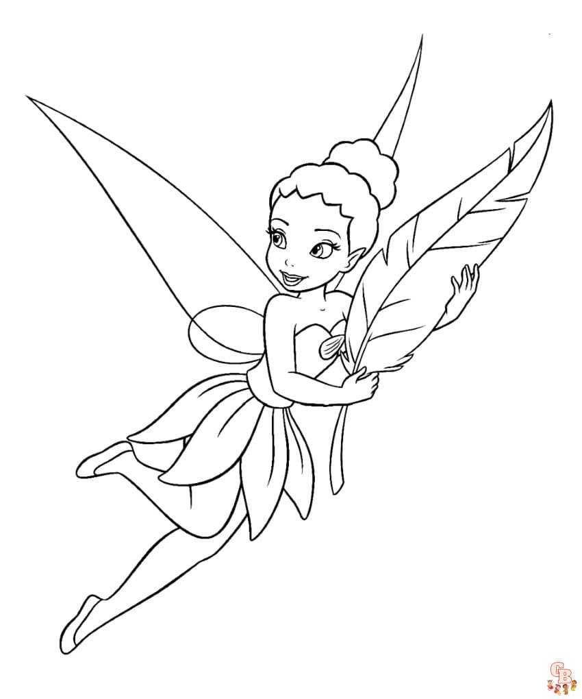 Best fairies coloring pages for kids 16