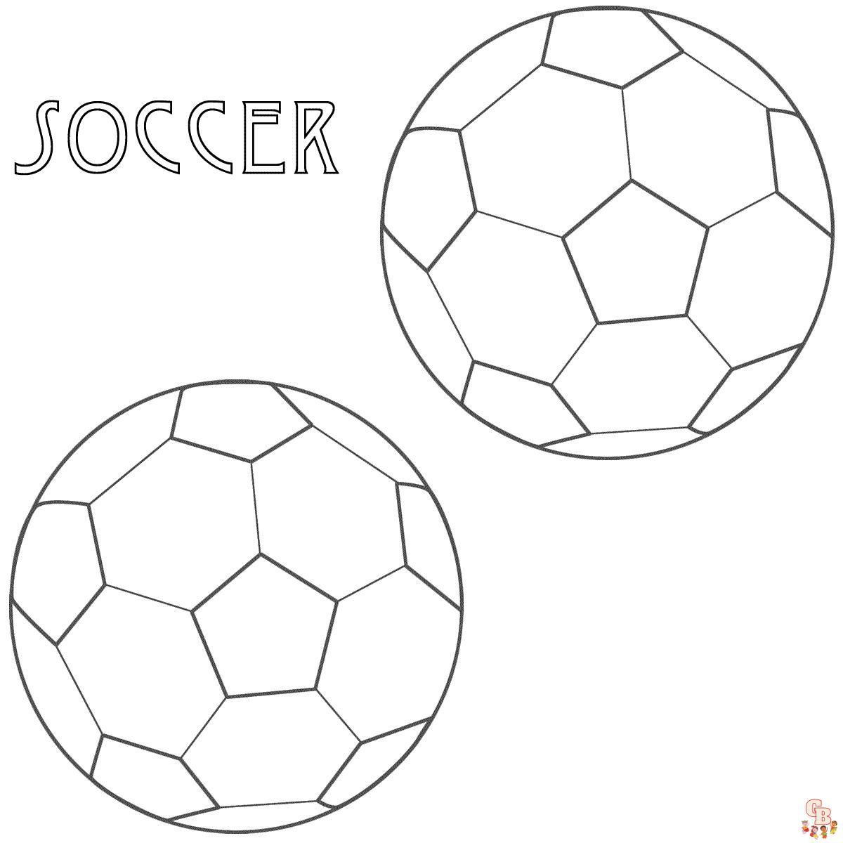 Soccer coloring pages