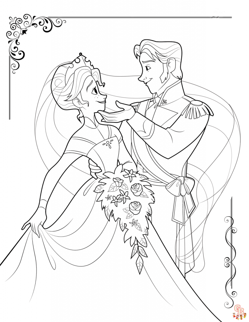 Printable Frozen Coloring Pages for free 21