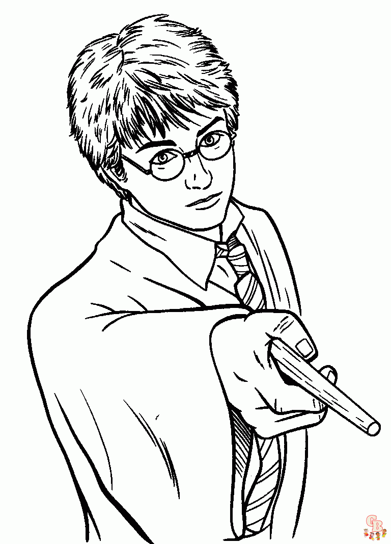 Harry Potter coloring pages to print for kids 8