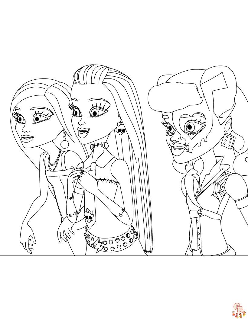 Monster High coloring pages