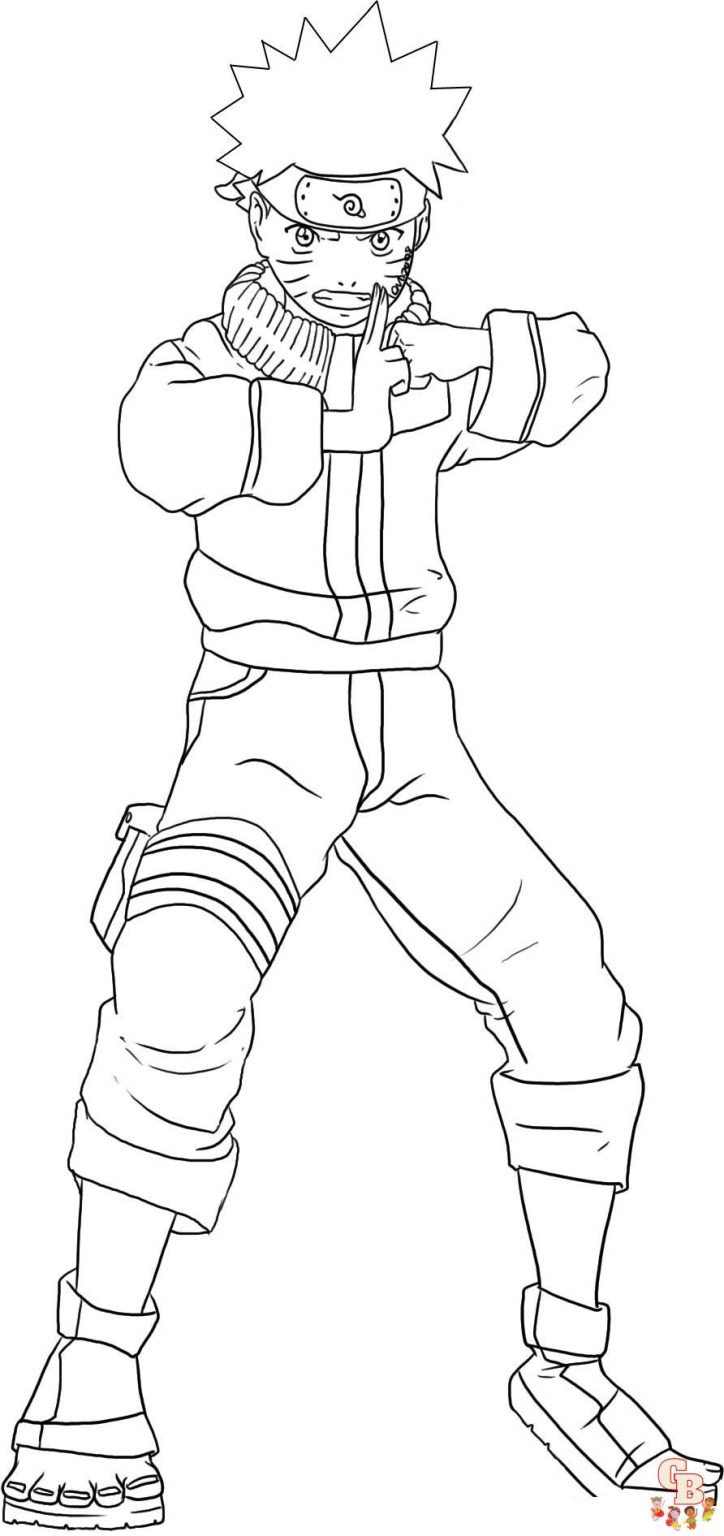 Free Naruto Coloring Pages for Kids and Adults - GBcoloring