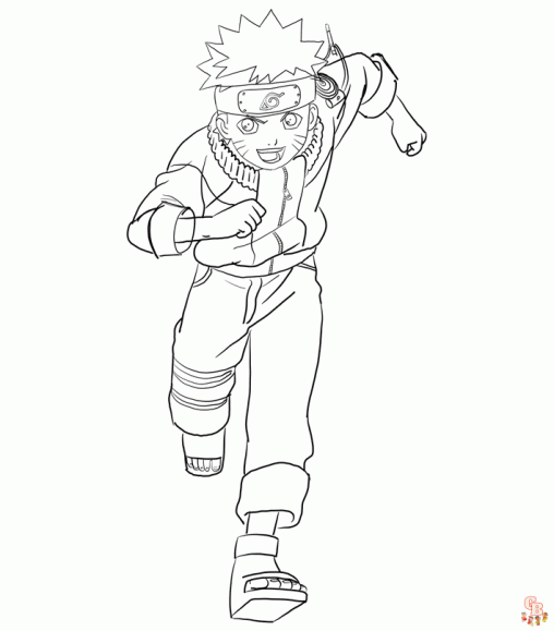 The best Naruto coloring pages for kids - GBcoloring