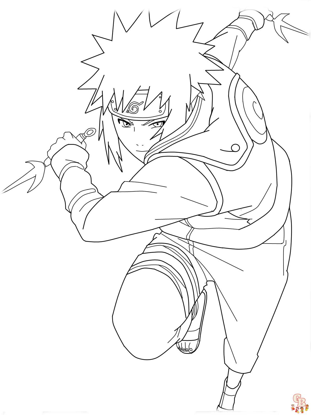 Free Naruto Coloring Pages for Kids and Adults   GBcoloring
