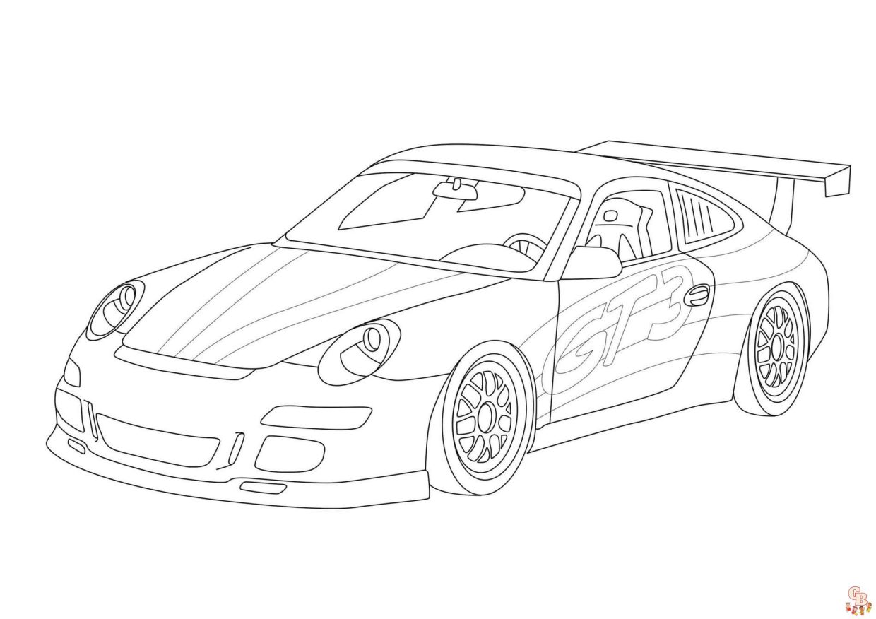 Racing Car Coloring Pages - Free Printables for Kids