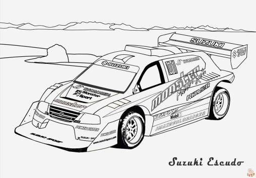 Racing Car Coloring Pages - Free Printables for Kids