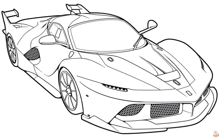 Racing Car Coloring Pages - Free Printables for Kids