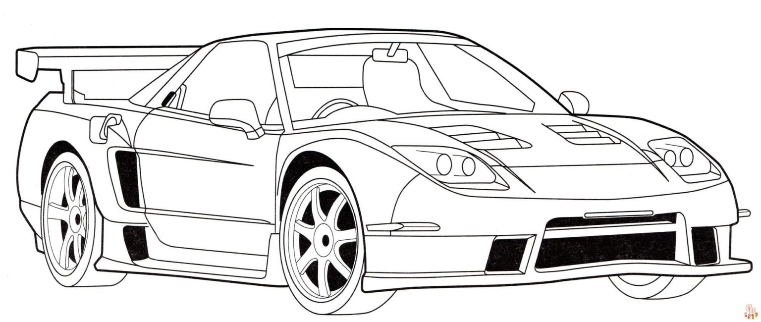 Racing Car Coloring Pages - Free Printables for Kids