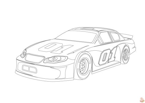 Racing Car Coloring Pages - Free Printables for Kids