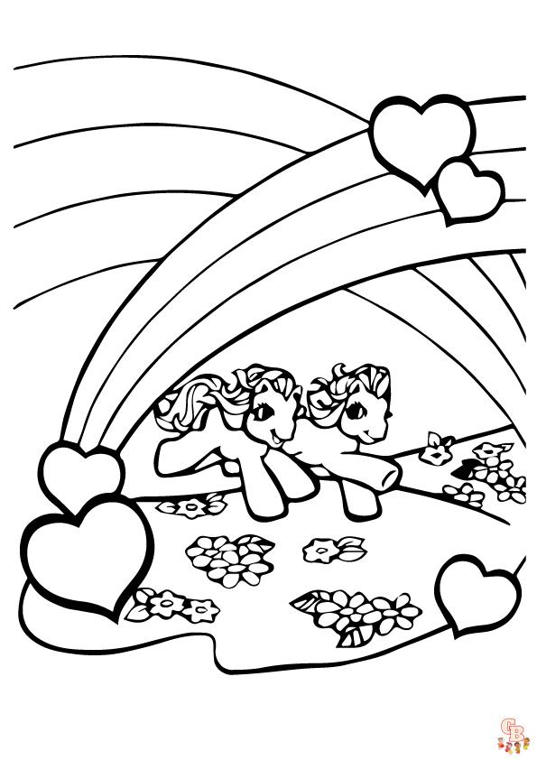 Rainbow coloring pages