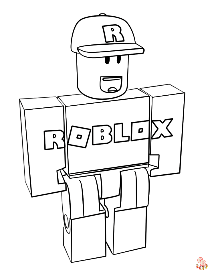 Roblox coloring pages to print for kids 3