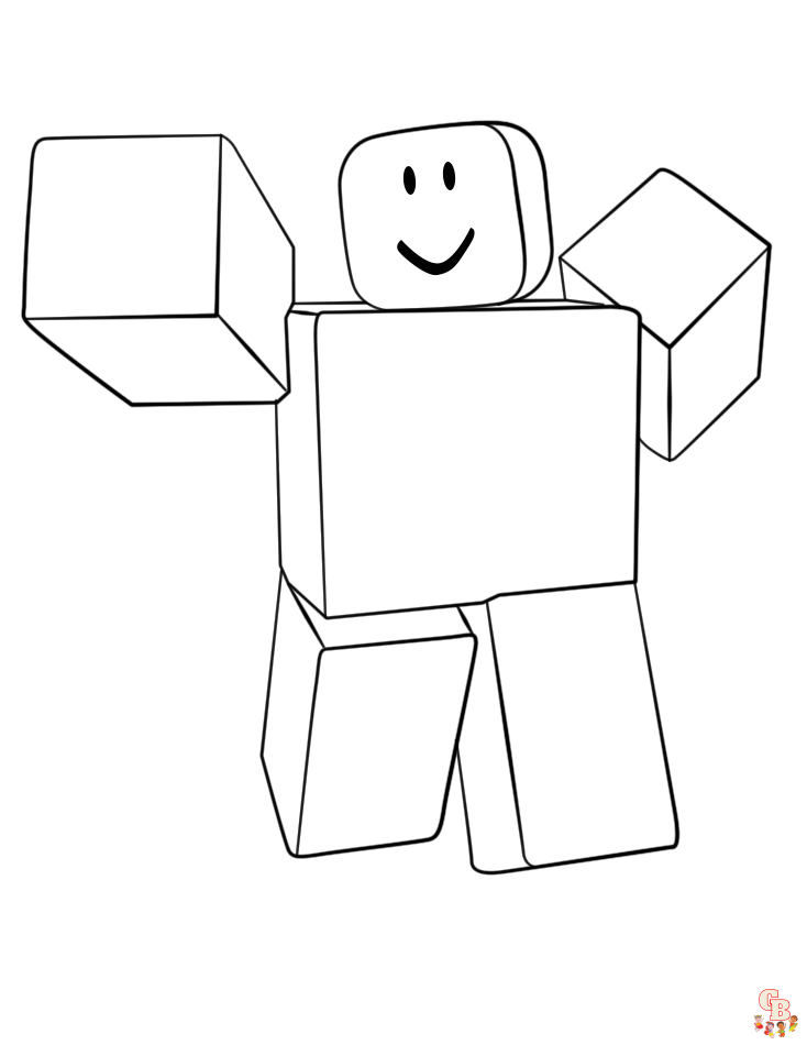 Desenhos de Roblox para colorir - Páginas para impressão grátis