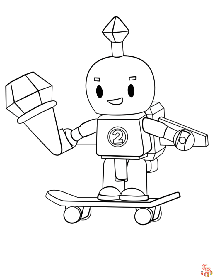 Roblox coloring pages to print for kids 8