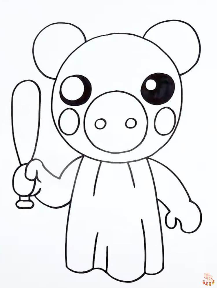 COMO DESENHAR A PIGGY ROBLOX  DESENHOS DO ROBLOX 