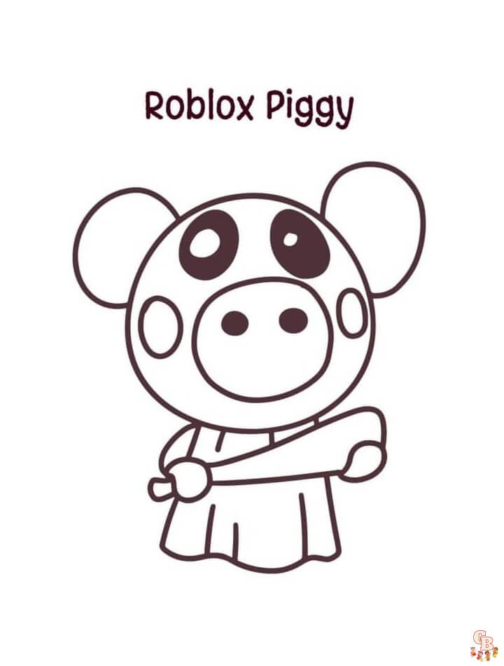 Coloring Pages Roblox. Piggy, Adopt Me and others. Print for free