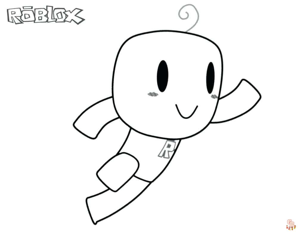 Desenhos para colorir de personagens Roblox sorrindo - Desenhos para colorir  gratuitos para impressão