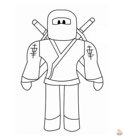 Personagem do roblox colorir