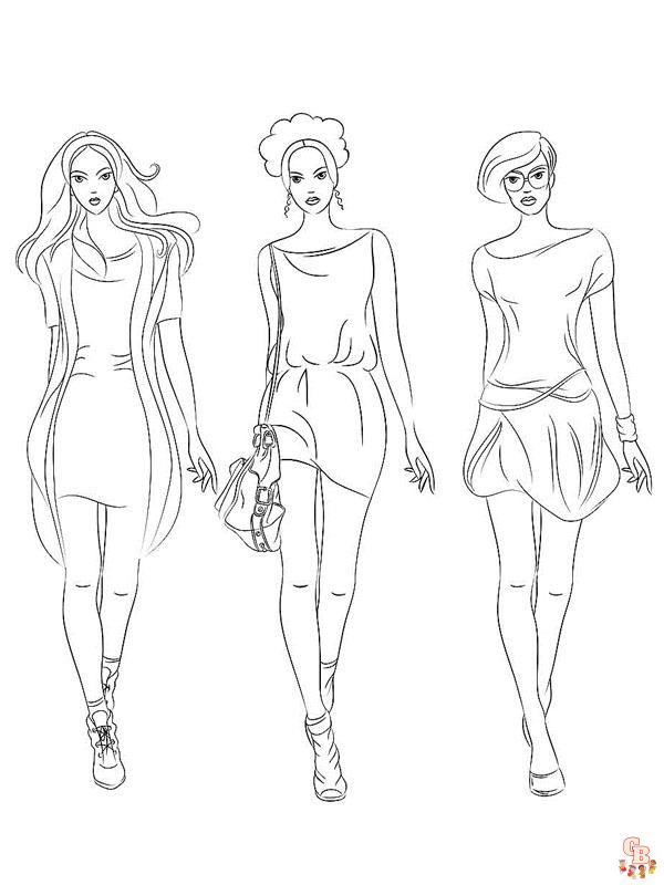 TOPModel coloring pages