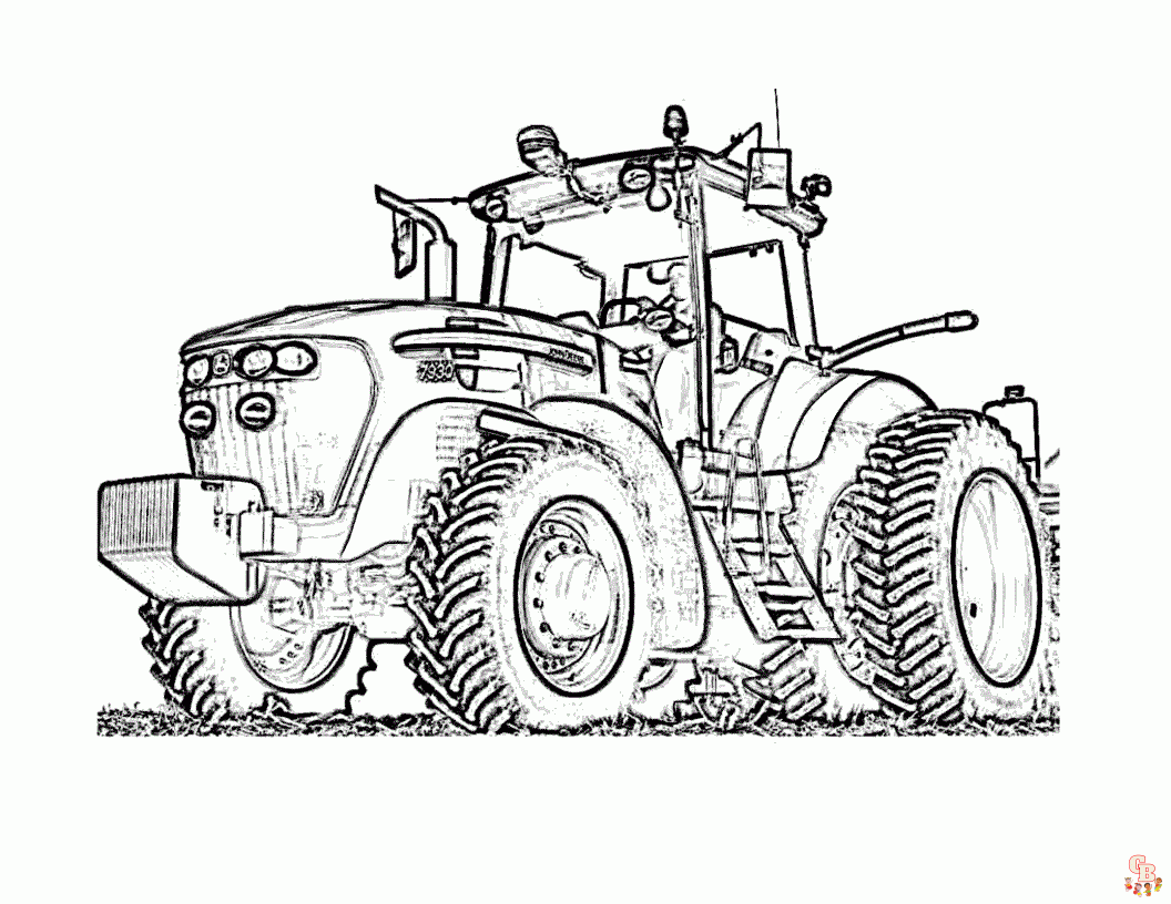 tractor coloring pages
