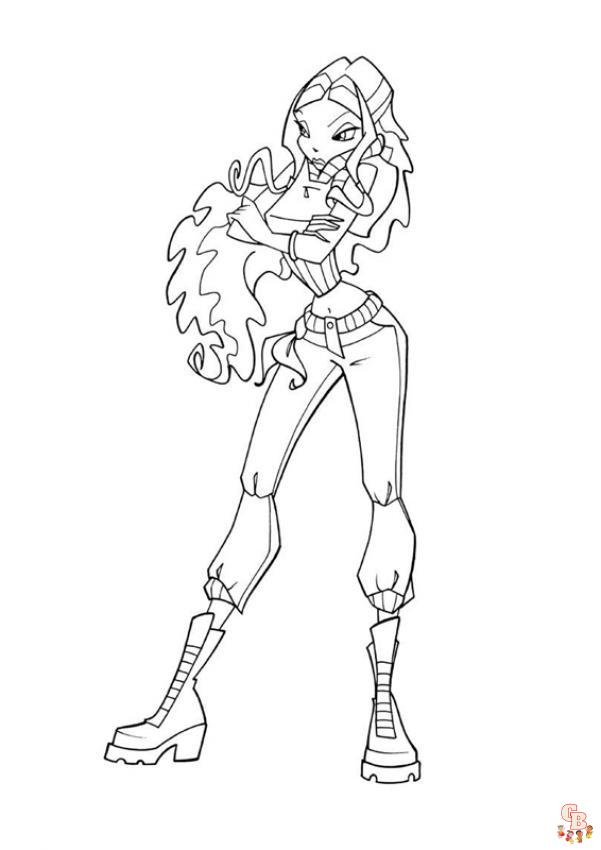 Winx Club coloring pages