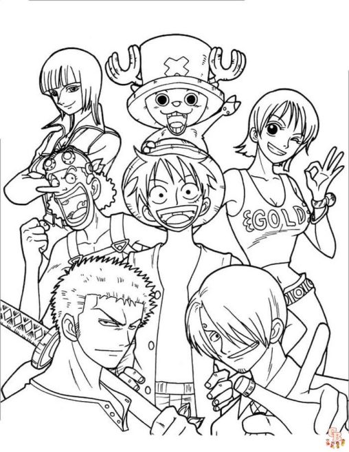 Explore the World of One Piece with Free Printable Coloring Pages