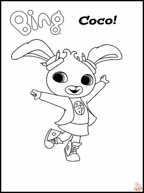 Bing coloring pages