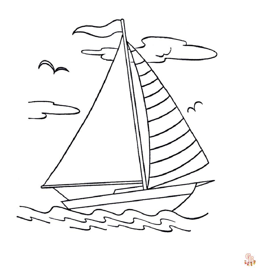 boat coloring pages