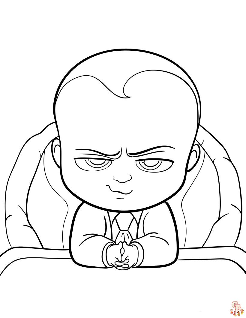 Boss Baby coloring pages