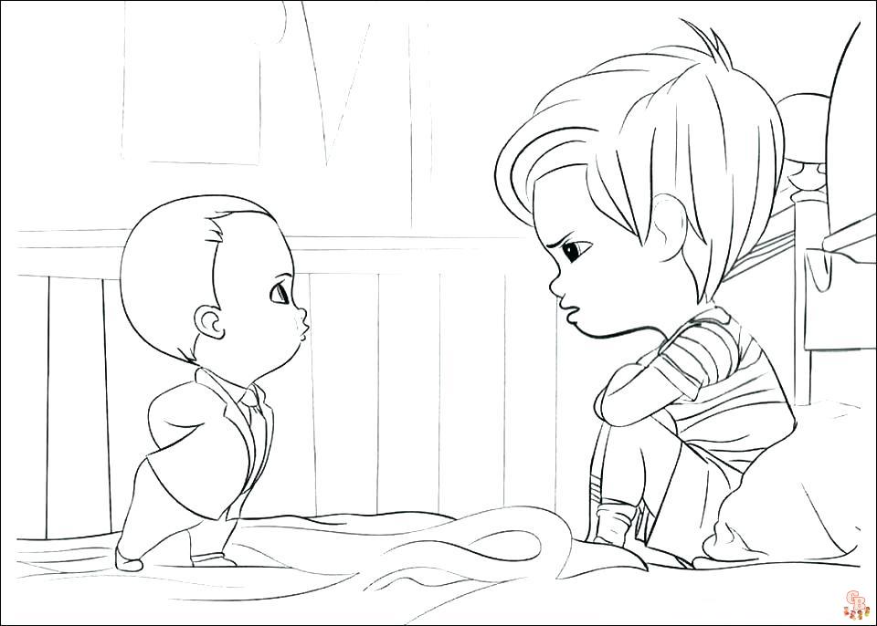 Boss Baby coloring pages