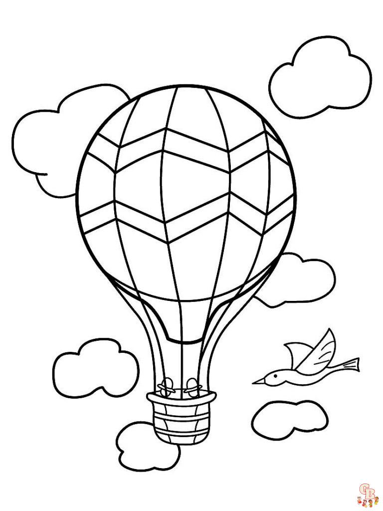 Hot Air Balloon coloring pages