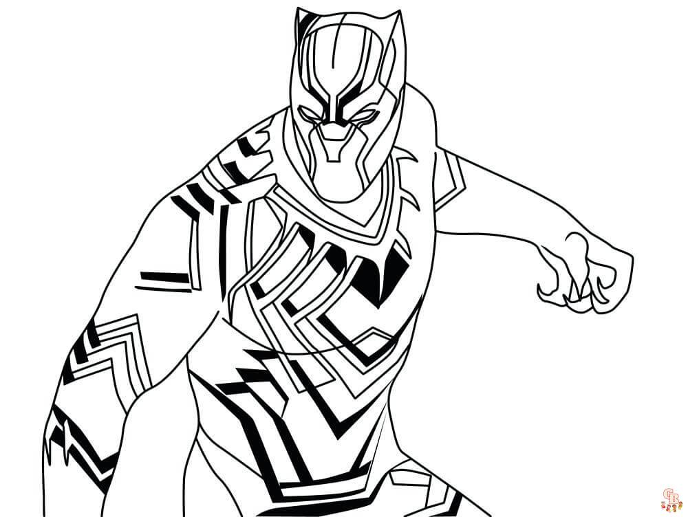 Black Panther coloring pages