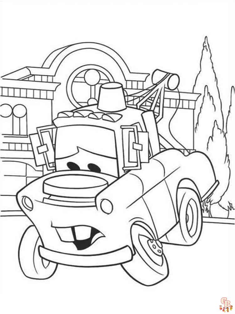 Car 2 coloring pages